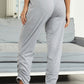 Perfee Drawstring Waist Ruched Detail Pants