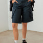 Le Lis Navy Cargo Bermuda Shorts