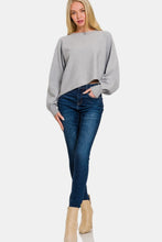 Load image into Gallery viewer, Zenana Asymmetric Hem Long Sleeve Sweater
