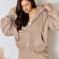 RISEN Oversized Zip Up Drawstring Hoodie