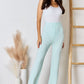 RISEN Full Size High Waist Ultra Soft Knit Flare Pants