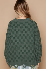 Load image into Gallery viewer, POL Checkered Distressed Edge Sweater
