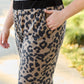 Celeste Design Full Size Leopard Contrast Sweatpants