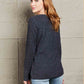 Mandy V-Neck Long Sleeve Ribbed Top