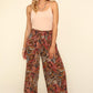 Haptics Smocked Waist Paisley Print Pants