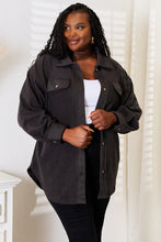 Load image into Gallery viewer, Heimish Cozy Girl Full Size Button Down Shacket
