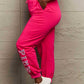 Simply Love Full Size PINK Graphic Sweatpants