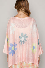 Load image into Gallery viewer, POL Flower Dropped Shoulder Long Sleeve Knit Top
