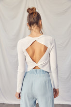 Load image into Gallery viewer, Idem Ditto Twisted Backless Long Sleeve Knit Top
