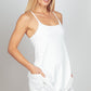 VERY J Sleeveless Active Tennis Dress with Unitard Liner