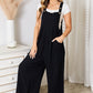 Wide Leg Overalls with Pockets