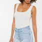 Kancan Distressed Button Fly Denim Shorts