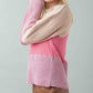 VERY J Color Block Long Sleeve Sweater