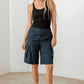 Le Lis Navy Cargo Bermuda Shorts