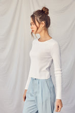 Load image into Gallery viewer, Idem Ditto Twisted Backless Long Sleeve Knit Top
