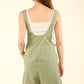 VERY J Adjustable Waist Suspender Overalls with Pockets