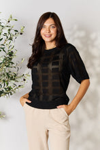 Load image into Gallery viewer, Mandy Ribbed Trim Round Neck Knit Top
