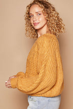 Load image into Gallery viewer, POL Cable Knit Cutout Long Sleeve Sweater
