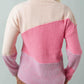 VERY J Color Block Long Sleeve Sweater