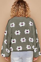 Load image into Gallery viewer, POL Daisy Pattern Drop Shoulder Sweater
