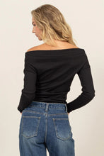 Load image into Gallery viewer, HYFVE Off Shoulder Ribbed Knit Top
