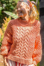 Load image into Gallery viewer, POL Mock Neck Cable Knit Sweater
