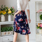 Reborn J Floral Wrap Ruffled Skirt