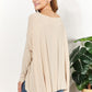 HEYSON Full Size Oversized Super Soft Ribbed Top