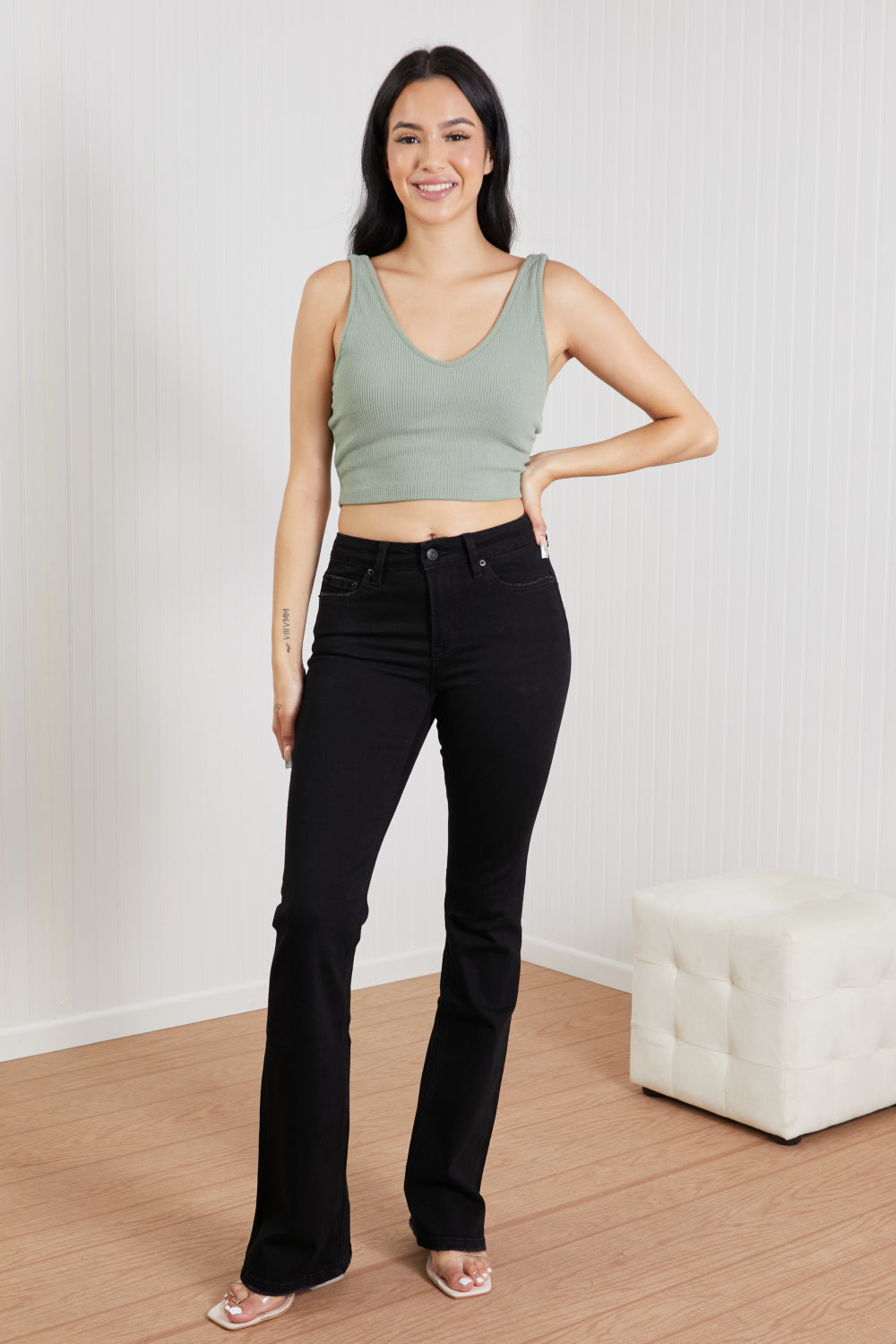 Zenana Lucia Full Size Bootcut Jeans