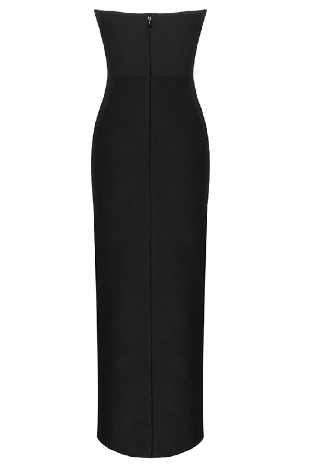 Strapless Cutout Side Split Dress