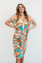 Load image into Gallery viewer, Miss Avenue Never Looked Better Scarf Print Full Size Run Dress
