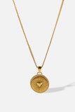 Engraved Heart Gold-Plated Necklace