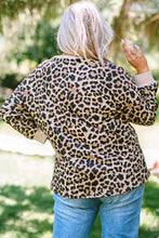 Load image into Gallery viewer, Plus Size Leopard Pullover with Kangaroo Pocket
