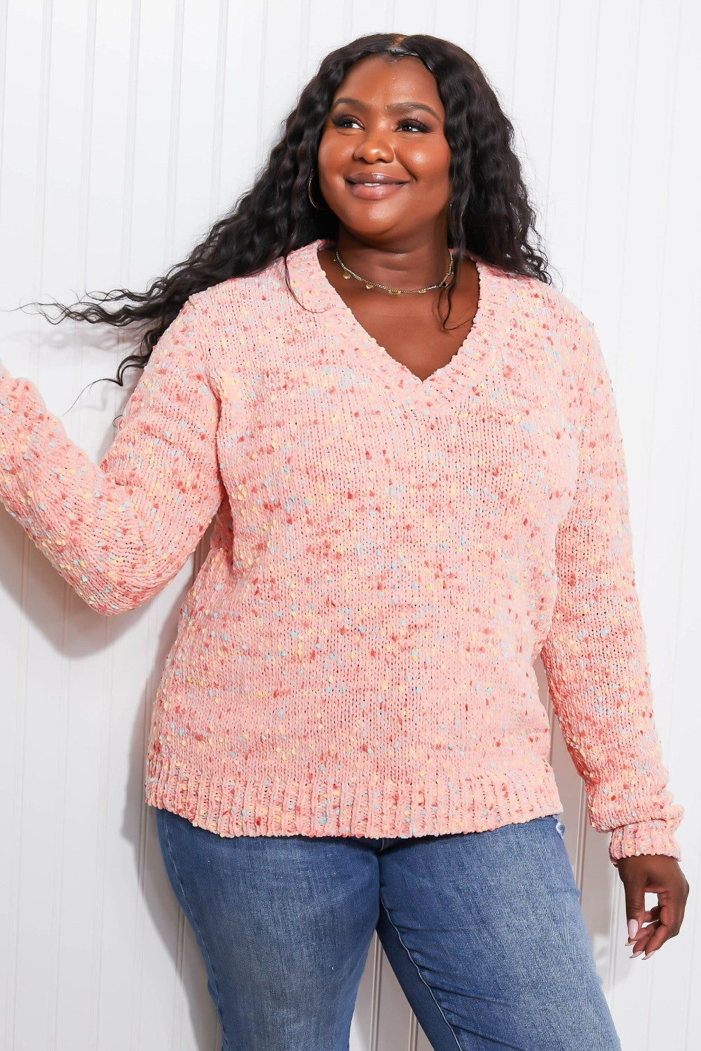 Sew In Love Cupcakes for Dinner Full Size Confetti Knit Sweater