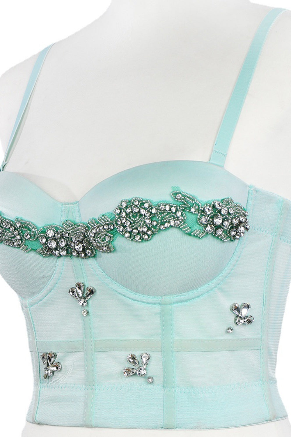 Rhinestone Applique Bustier