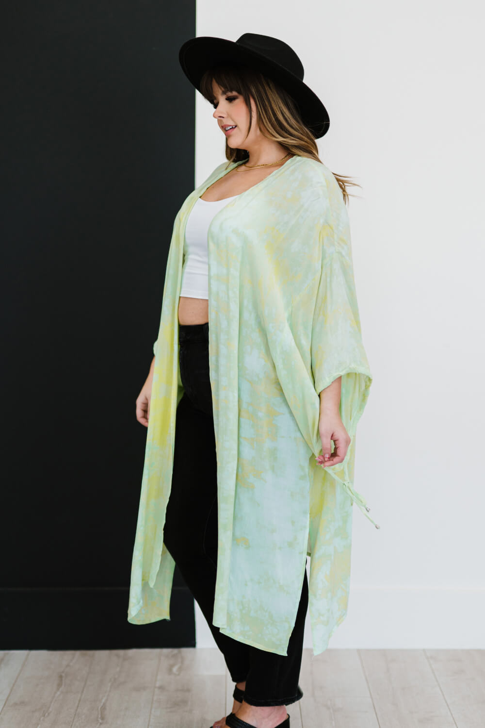 Davi & Dani Time for Tie-Dye Full Size Longline Kimono