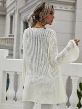 Load image into Gallery viewer, Flare Sleeve Openwork Open Front Cardigan
