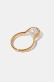 Bring Excitement Pearl Gold-Plated Ring