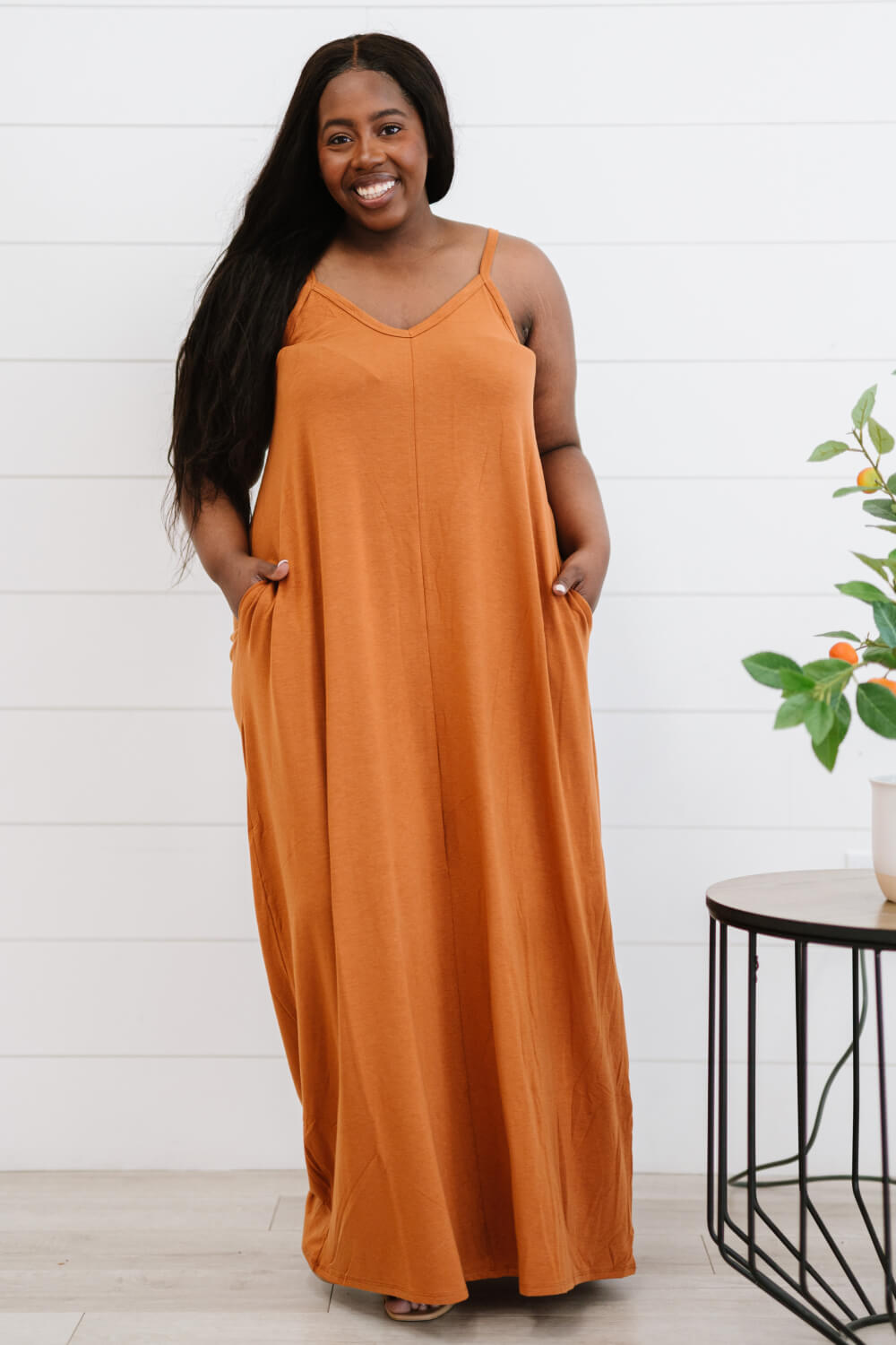 Zenana Beach Vibes Full Size Cami Maxi Dress