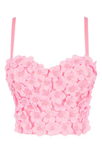 Load image into Gallery viewer, Flower Embellishment Spaghetti Strap Bustier
