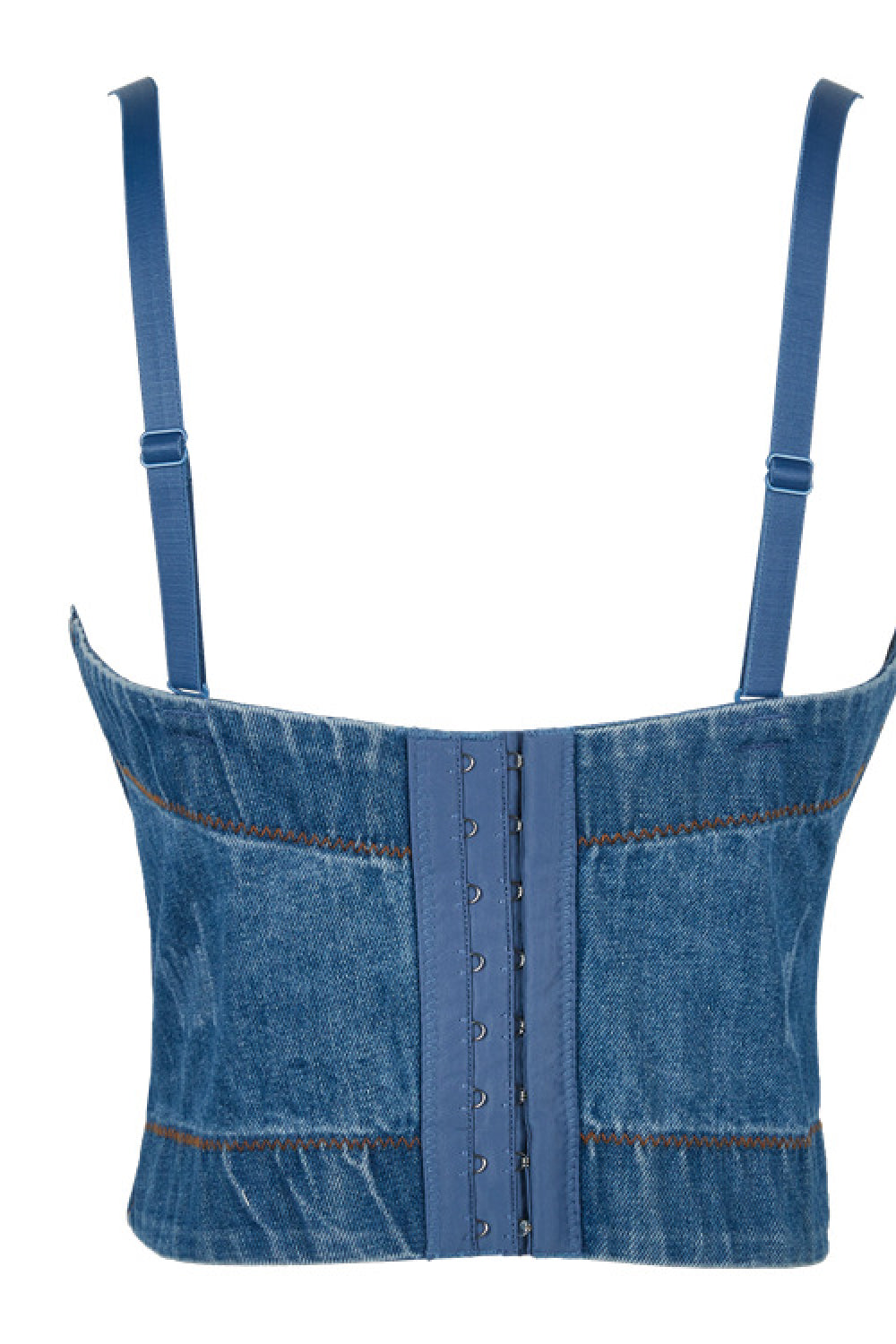 Distressed Denim Bustier