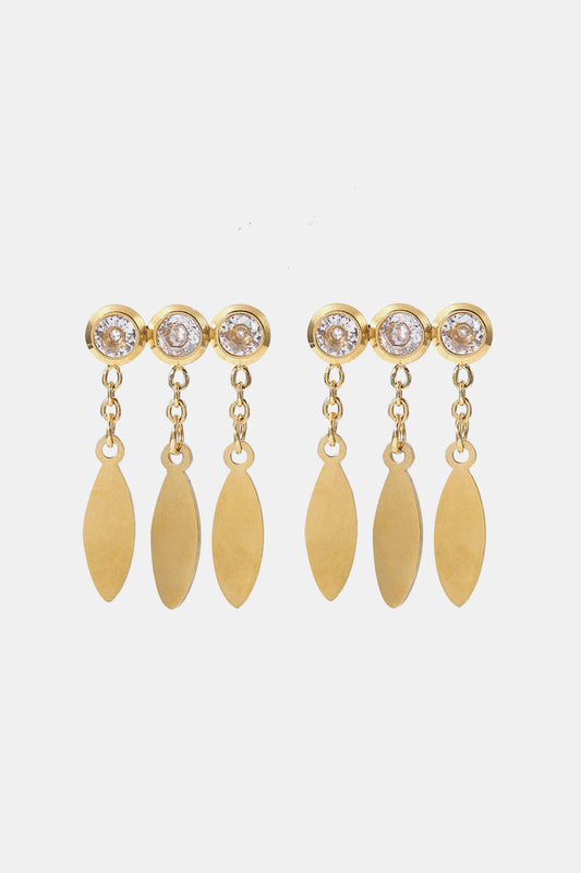 Rhinestone Teardrop Earrings