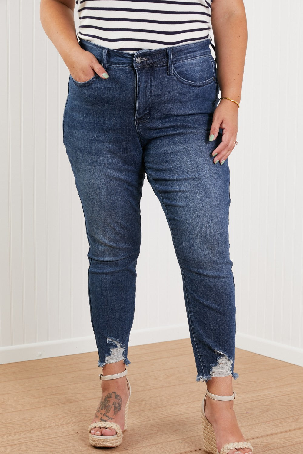 Judy Blue Hailey Full Size Tummy Control Skinny Jeans