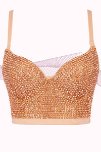 All-Over Rhinestone Bustier