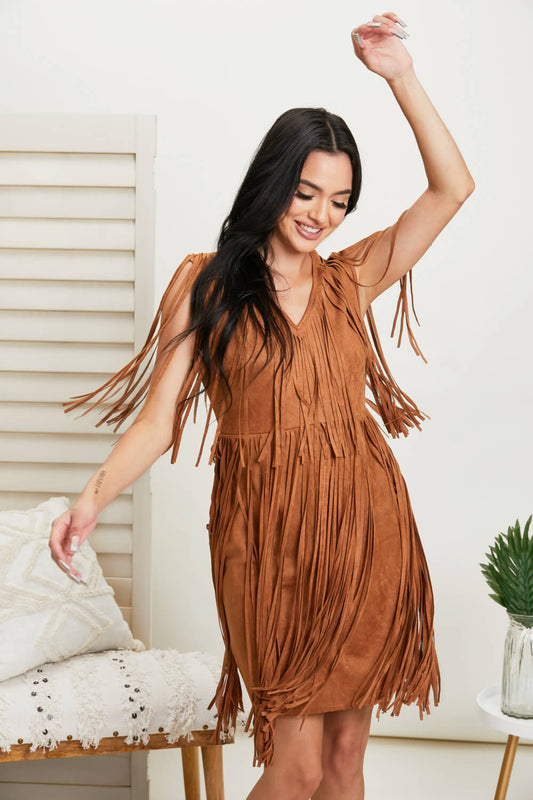 Vocal Shake It Up Full Size Fringe Dress