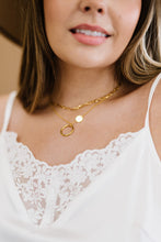 Load image into Gallery viewer, Kiss and Tell Double-Layered Gold-Plated Necklace
