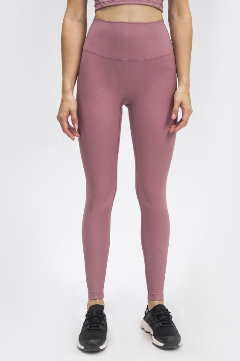 Seamless Wide Band Waist Sports Leggings