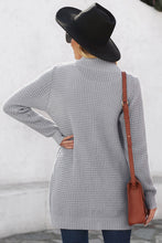 Load image into Gallery viewer, Open Front Curved Knit Cardigan Sweater
