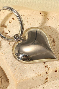 Heart Huggie Hoop Earrings