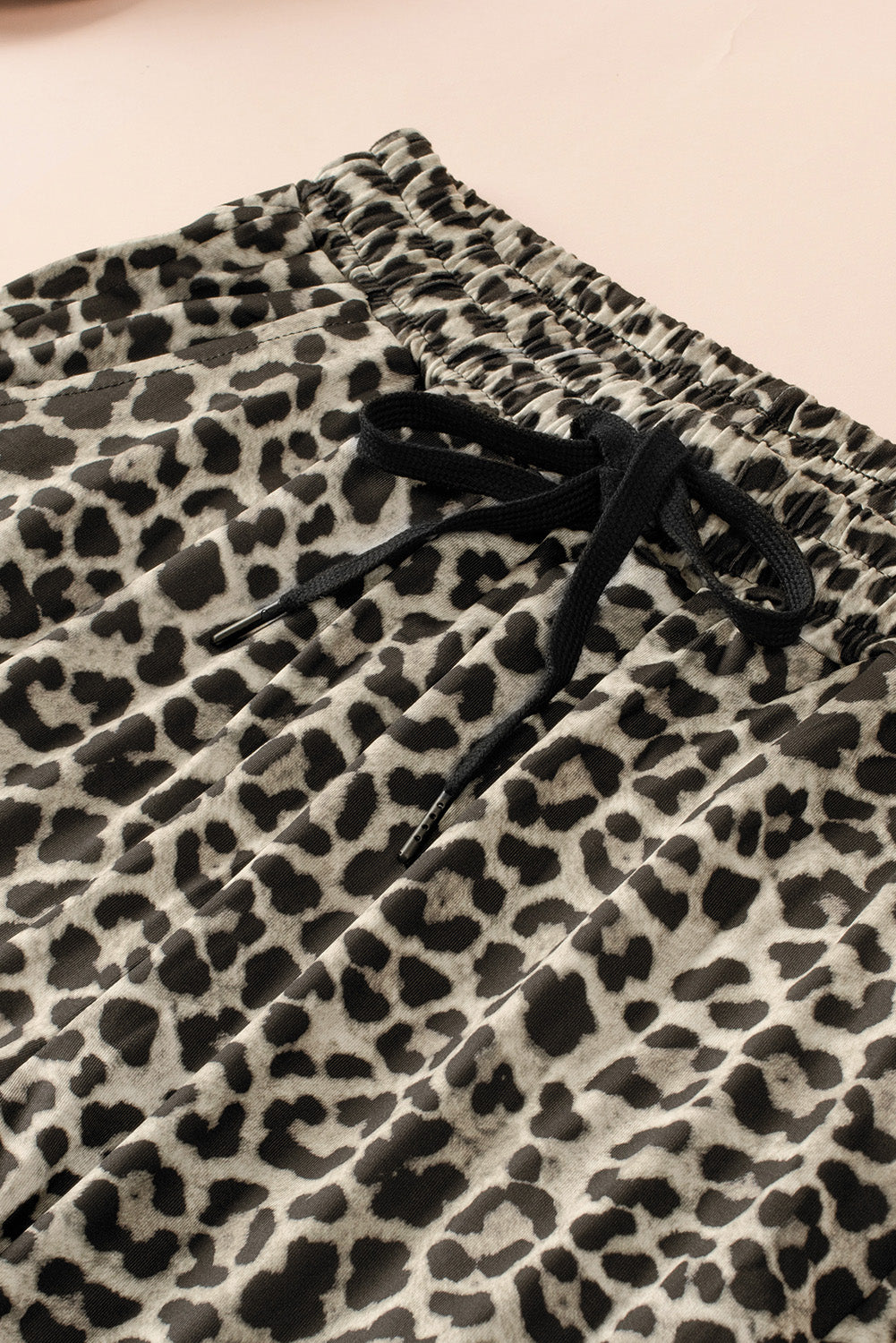 Leopard Print High Waist Slim-fit Pants